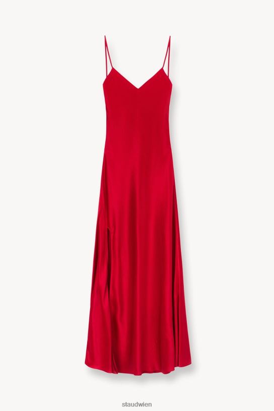 Frauen Alexa-Kleid Rubin 466Z12 STAUD Kleidung
