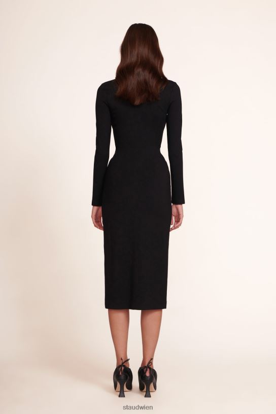 Frauen Alfred Dress Whiskey Schwarz 466Z299 STAUD Kleidung