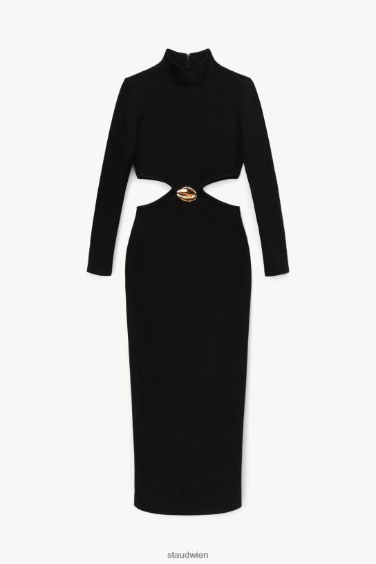 Frauen Arlette-Kleid Schwarz 466Z183 STAUD Kleidung
