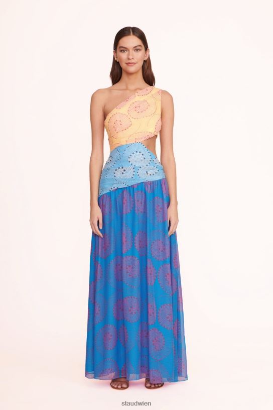 Frauen Ashlyn-Kleid Multi-Whirlpool 466Z206 STAUD Kleidung