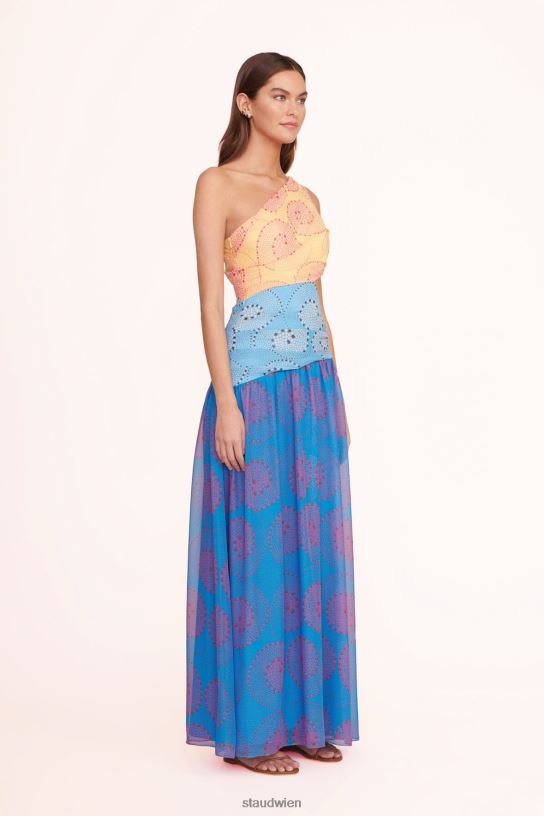 Frauen Ashlyn-Kleid Multi-Whirlpool 466Z206 STAUD Kleidung