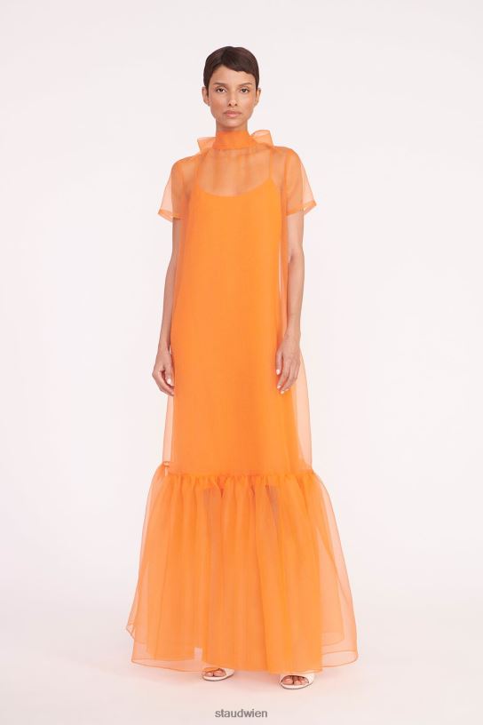 Frauen Calluna-Kleid Nektarine 466Z84 STAUD Kleidung