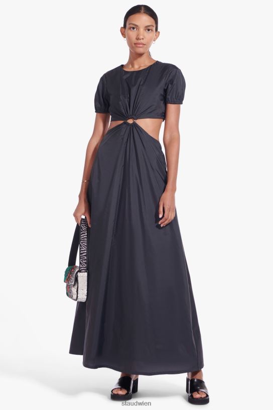 Frauen Calypso-Kleid Schwarz 466Z313 STAUD Kleidung