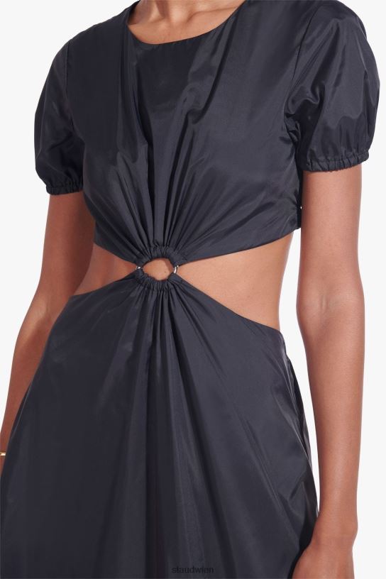 Frauen Calypso-Kleid Schwarz 466Z313 STAUD Kleidung