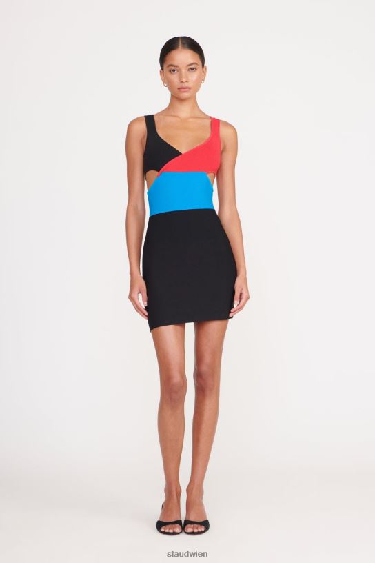 Frauen Cassandra-Kleid Marmorwelle 466Z25 STAUD Kleidung