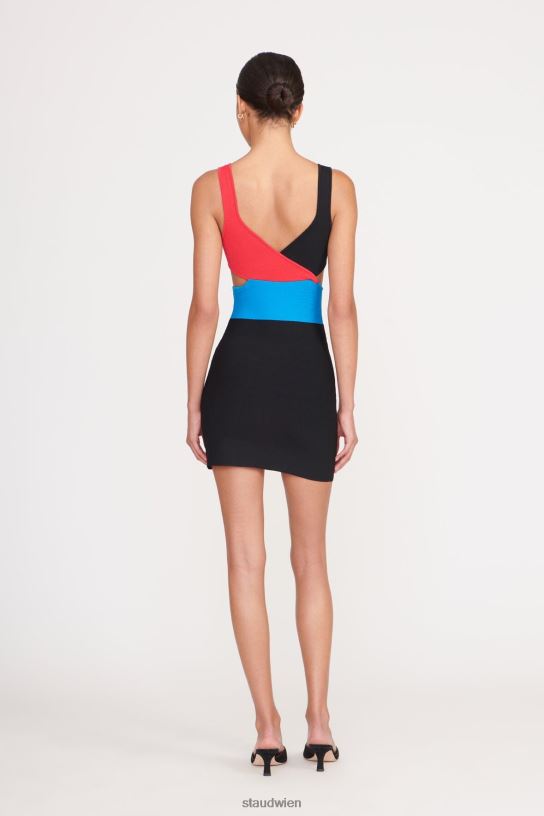 Frauen Cassandra-Kleid Marmorwelle 466Z25 STAUD Kleidung