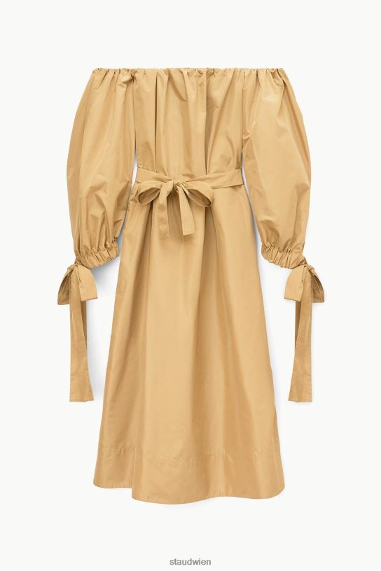 Frauen Colby-Kleid khaki 466Z208 STAUD Kleidung