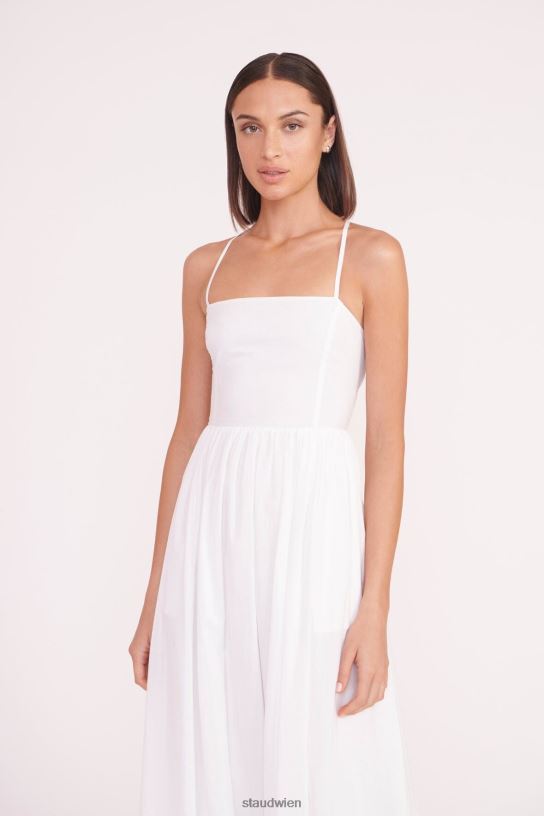 Frauen Courtney-Kleid Weiss 466Z41 STAUD Kleidung