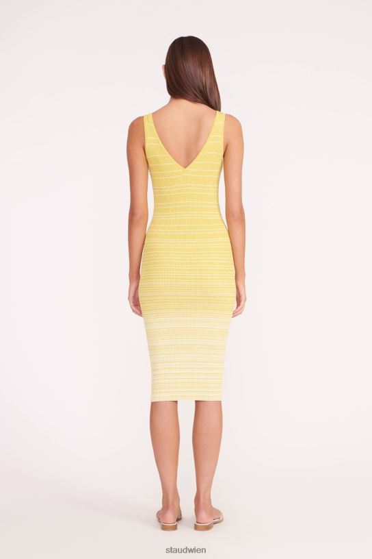 Frauen Dana-Kleid Pollen weiß 466Z130 STAUD Kleidung