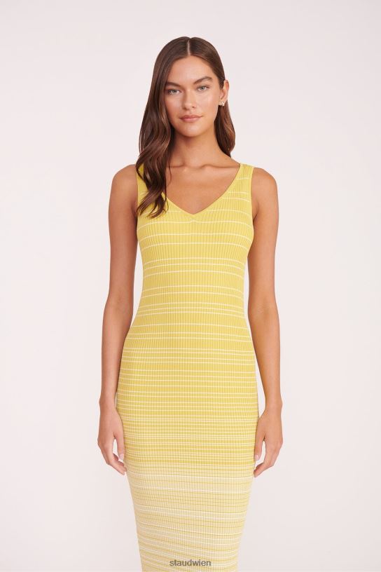 Frauen Dana-Kleid Pollen weiß 466Z130 STAUD Kleidung