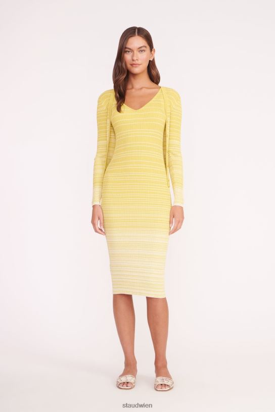 Frauen Dana-Kleid Pollen weiß 466Z130 STAUD Kleidung