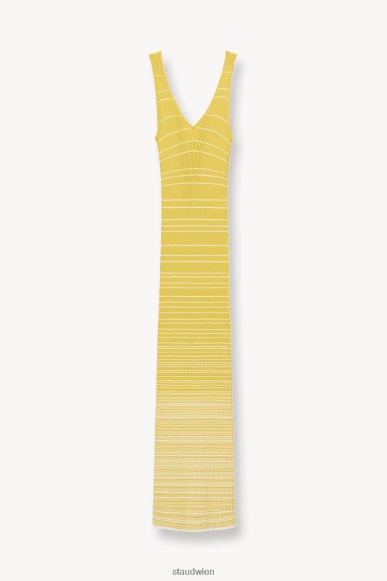 Frauen Dana-Kleid Pollen weiß 466Z130 STAUD Kleidung