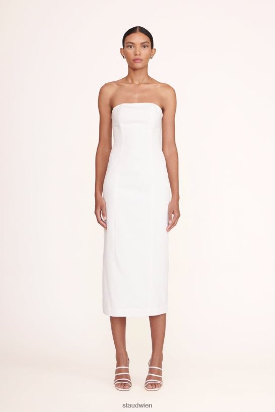 Frauen Daniela-Kleid Weiss 466Z164 STAUD Kleidung