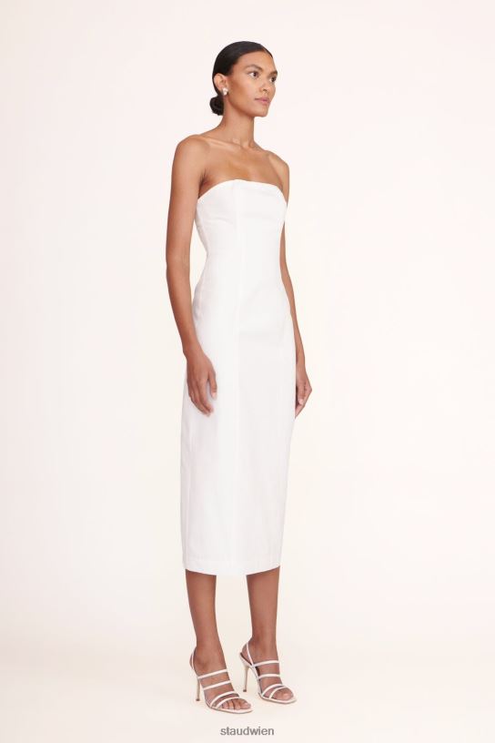Frauen Daniela-Kleid Weiss 466Z164 STAUD Kleidung