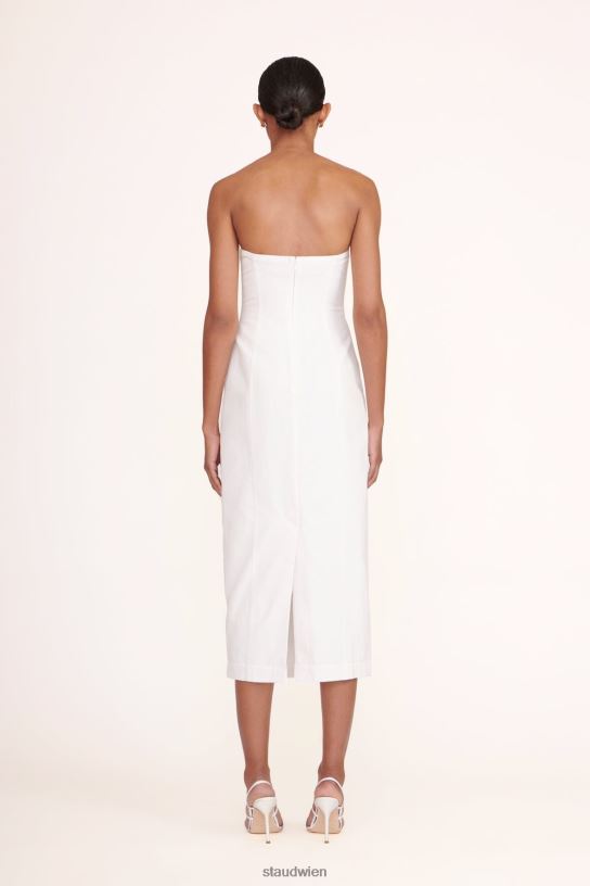 Frauen Daniela-Kleid Weiss 466Z164 STAUD Kleidung