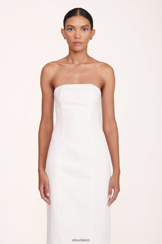 Frauen Daniela-Kleid Weiss 466Z164 STAUD Kleidung