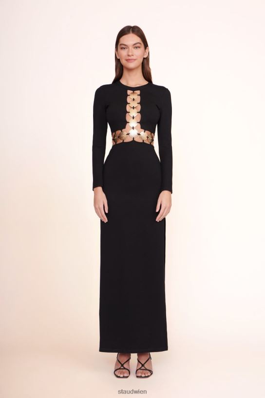Frauen Delphine-Kleid Schwarz 466Z242 STAUD Kleidung