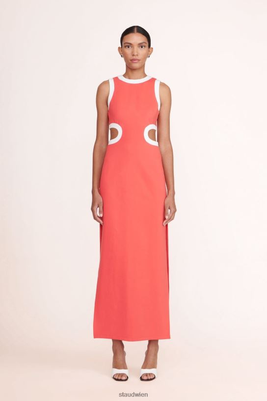 Frauen Dolce-Kleid Hibiskus weiß 466Z190 STAUD Kleidung