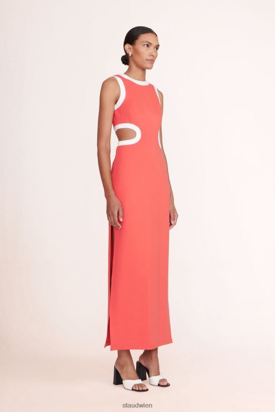 Frauen Dolce-Kleid Hibiskus weiß 466Z190 STAUD Kleidung