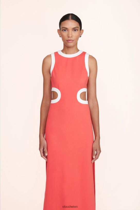Frauen Dolce-Kleid Hibiskus weiß 466Z190 STAUD Kleidung