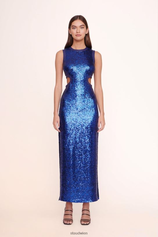 Frauen Dolce-Kleid Kobalt-Pailletten 466Z192 STAUD Kleidung