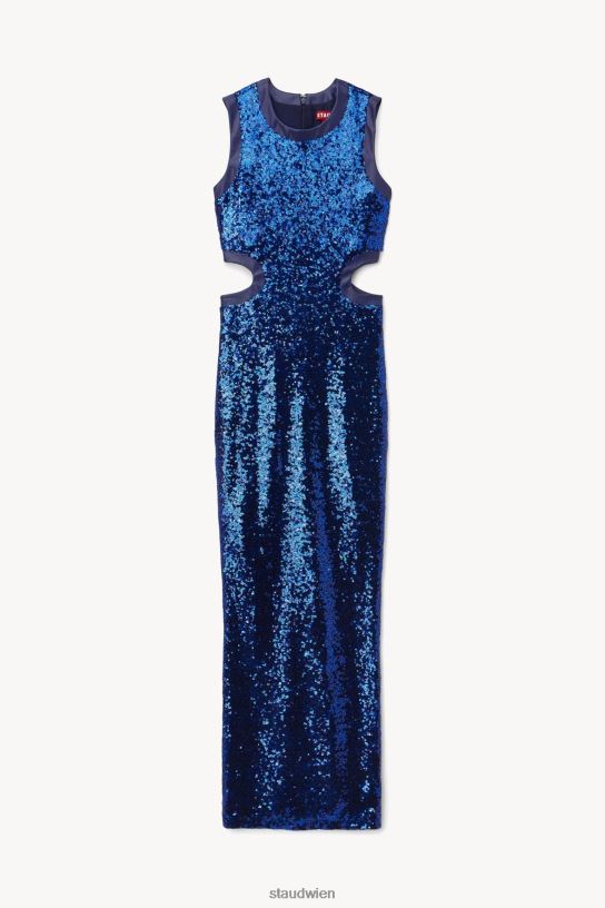 Frauen Dolce-Kleid Kobalt-Pailletten 466Z192 STAUD Kleidung