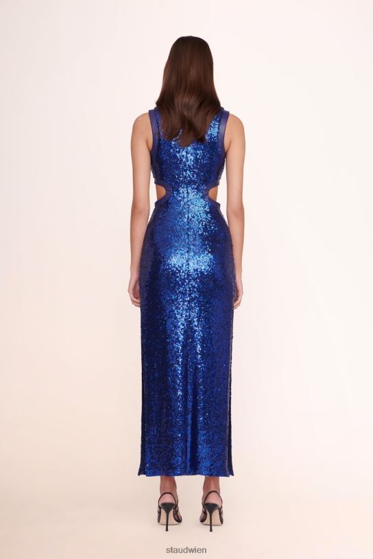 Frauen Dolce-Kleid Kobalt-Pailletten 466Z192 STAUD Kleidung