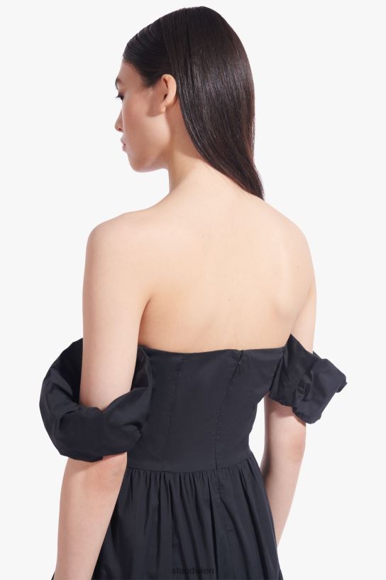 Frauen Elio-Kleid Schwarz 466Z312 STAUD Kleidung