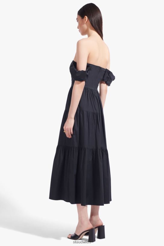 Frauen Elio-Kleid Schwarz 466Z312 STAUD Kleidung