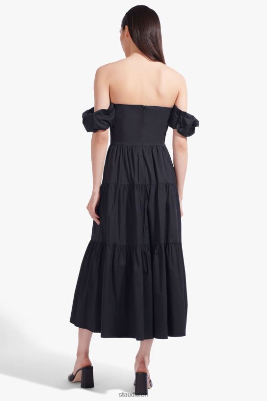 Frauen Elio-Kleid Schwarz 466Z312 STAUD Kleidung