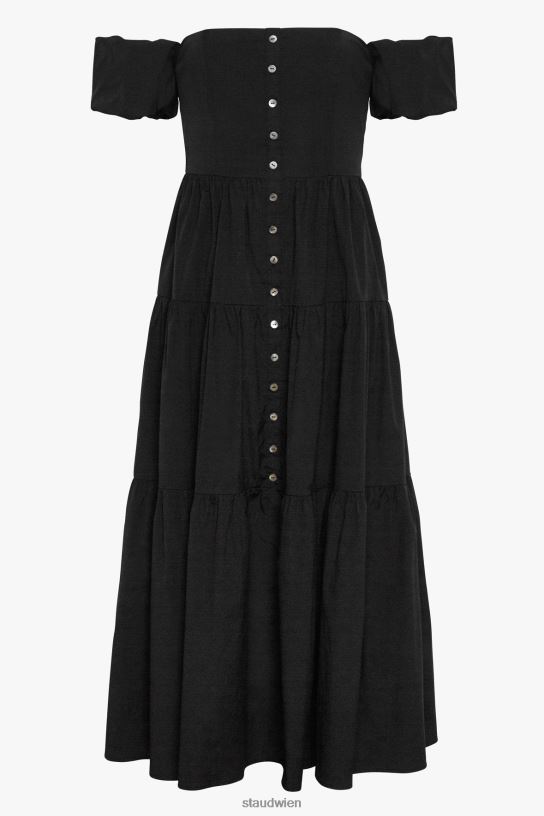 Frauen Elio-Kleid Schwarz 466Z312 STAUD Kleidung