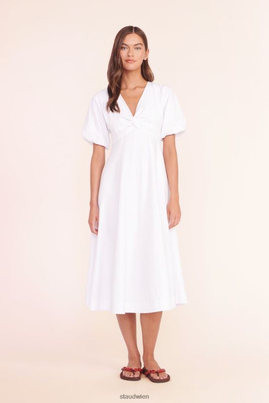 Frauen Finley-Kleid Weiss 466Z156 STAUD Kleidung