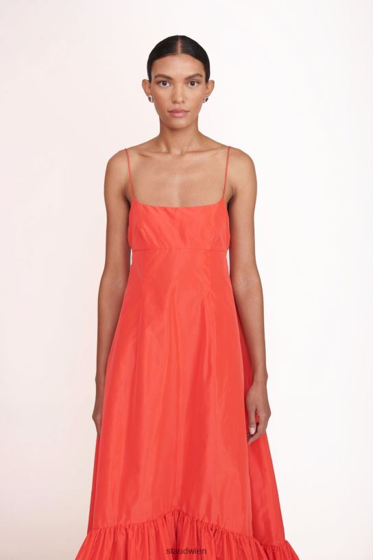 Frauen Florenz-Kleid Hibiskus 466Z175 STAUD Kleidung