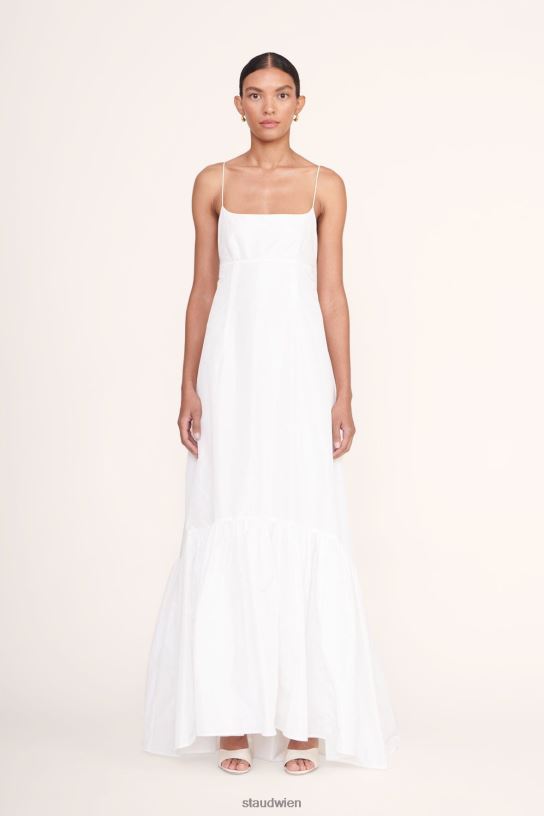 Frauen Florenz-Kleid Weiss 466Z176 STAUD Kleidung