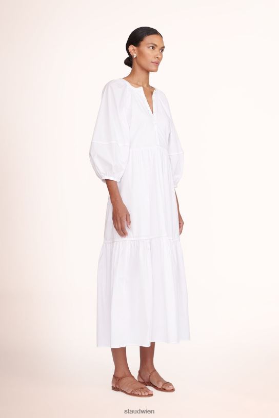 Frauen Halbkleid Weiss 466Z243 STAUD Kleidung