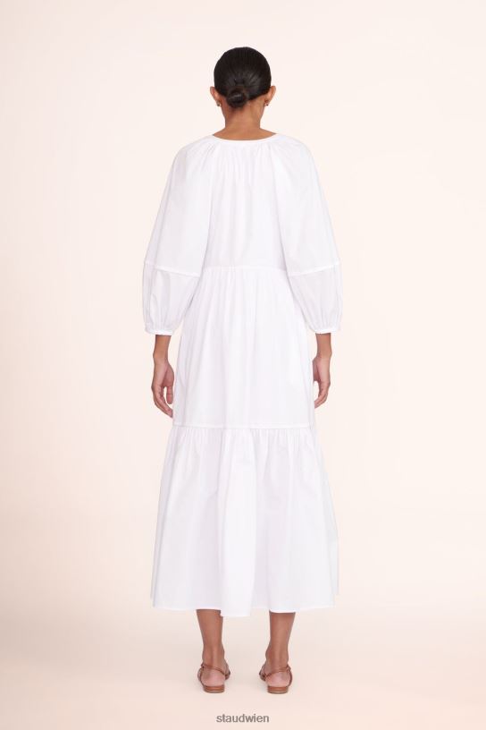 Frauen Halbkleid Weiss 466Z243 STAUD Kleidung