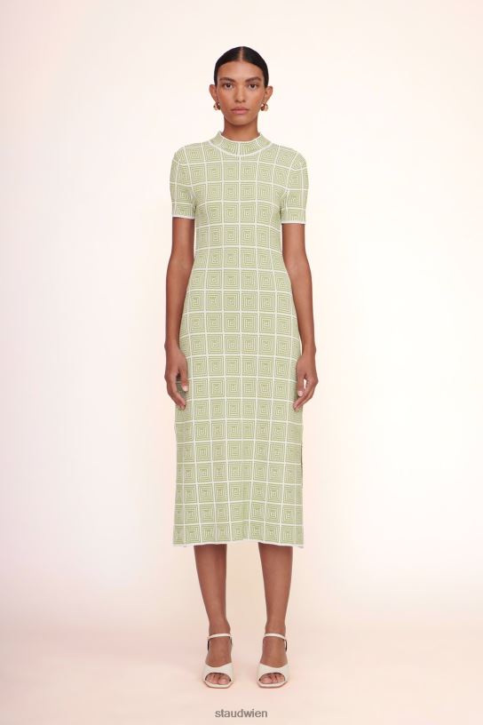 Frauen Heli-Kleid Mooslabyrinth 466Z245 STAUD Kleidung