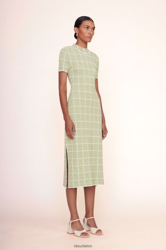 Frauen Heli-Kleid Mooslabyrinth 466Z245 STAUD Kleidung