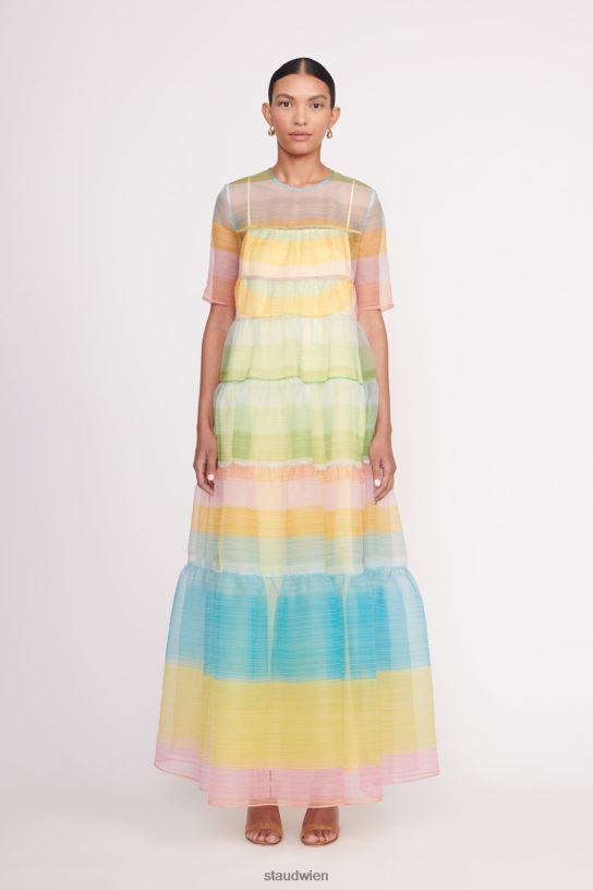 Frauen Hyazinthenkleid Küsten-Ombre 466Z100 STAUD Kleidung