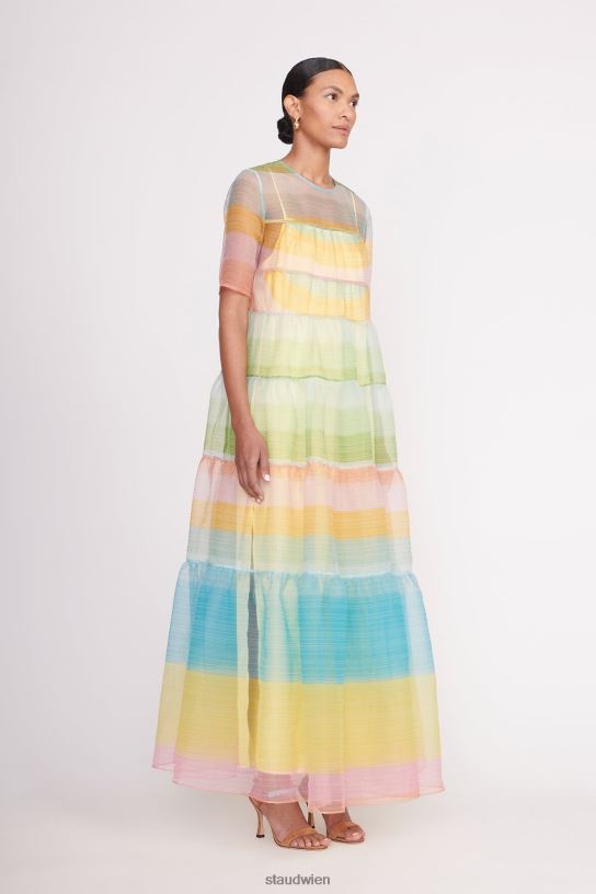 Frauen Hyazinthenkleid Küsten-Ombre 466Z100 STAUD Kleidung