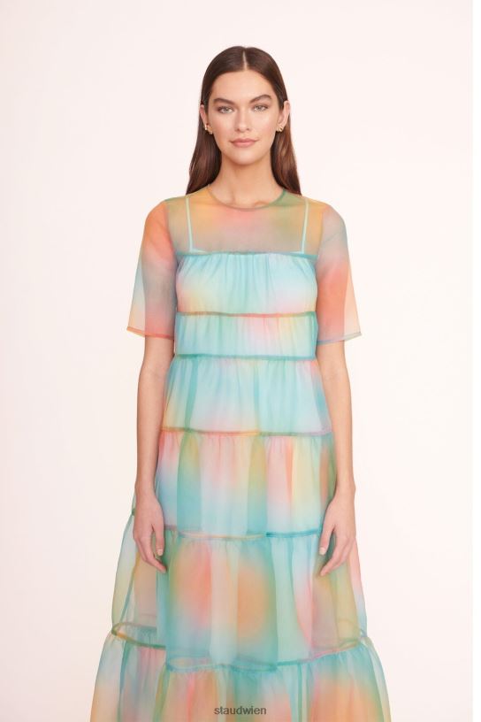 Frauen Hyazinthenkleid Multi-Aura 466Z101 STAUD Kleidung