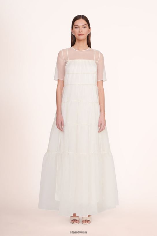 Frauen Hyazinthenkleid Weiss 466Z106 STAUD Kleidung