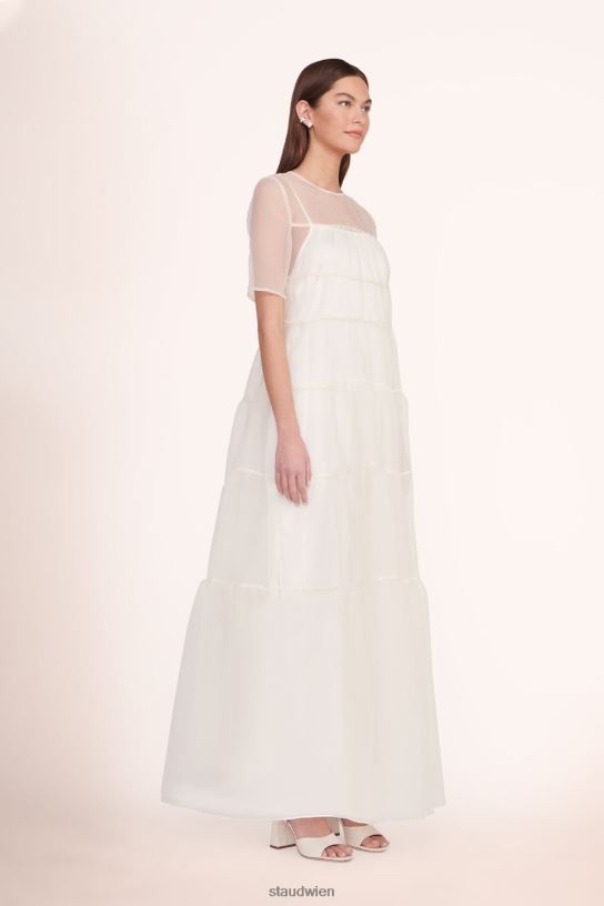 Frauen Hyazinthenkleid Weiss 466Z106 STAUD Kleidung