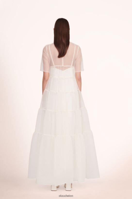 Frauen Hyazinthenkleid Weiss 466Z106 STAUD Kleidung