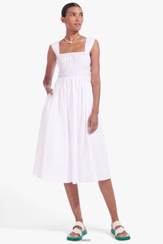 Frauen Ida-Kleid Weiss 466Z308 STAUD Kleidung