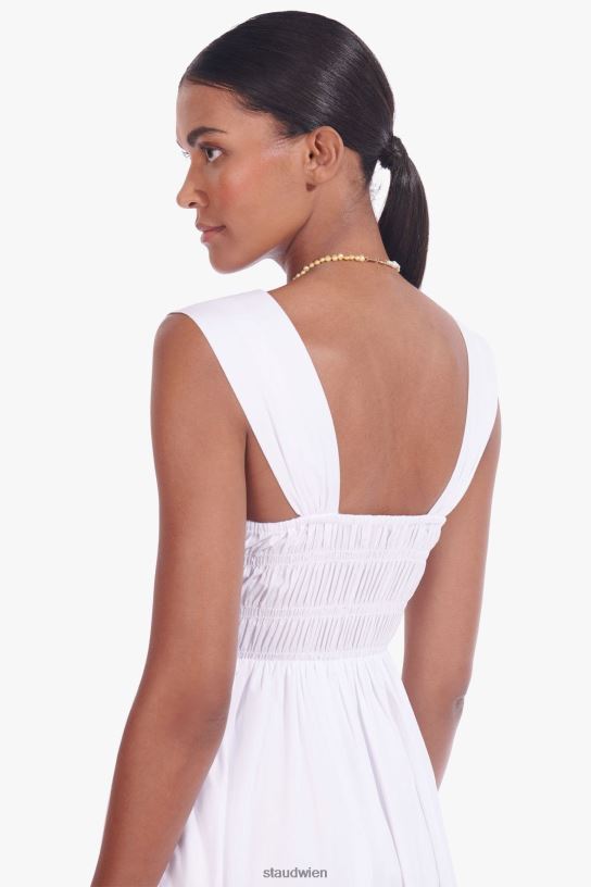 Frauen Ida-Kleid Weiss 466Z308 STAUD Kleidung