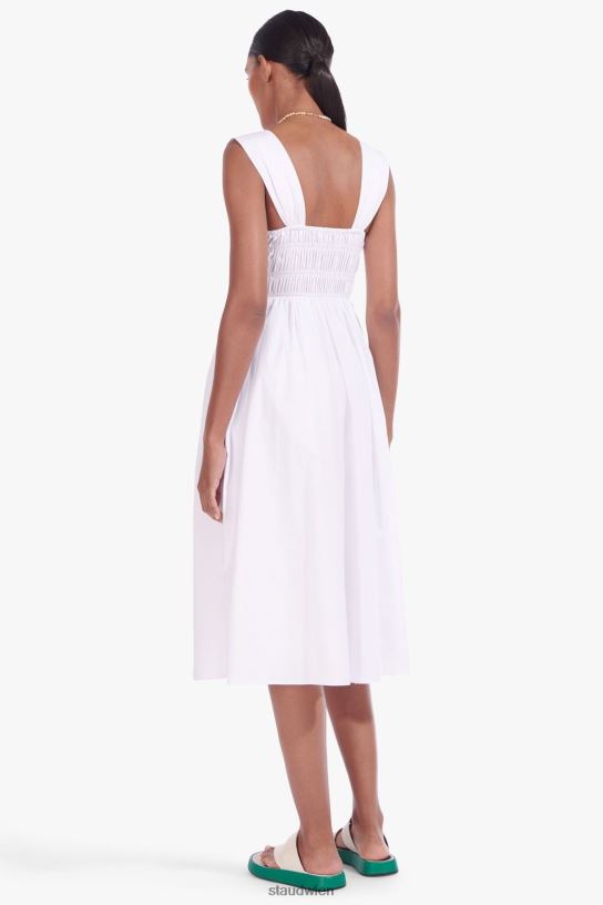 Frauen Ida-Kleid Weiss 466Z308 STAUD Kleidung