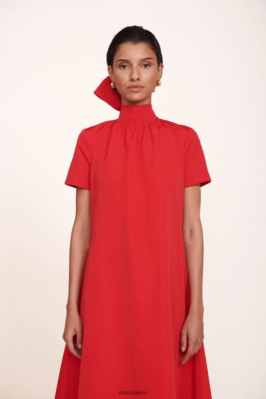 Frauen Ilana-Kleid Weihnachtsstern 466Z237 STAUD Kleidung
