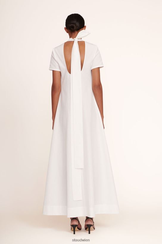 Frauen Ilana-Kleid Weiss 466Z238 STAUD Kleidung