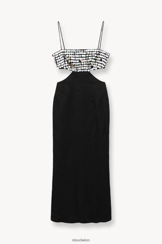 Frauen Jada-Kleid Schwarz 466Z36 STAUD Kleidung